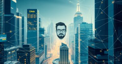 Futurystyczna Wall Street: avatar Devina łączy się z programistą Goldman Sachs. Symbioza AI i człowieka w finansach.