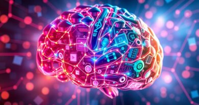 Abstrakcyjna wizja cyfrowego mózgu MIRIX: połączenie pamięci w agentach AI, przełom ku cyfrowej świadomości.