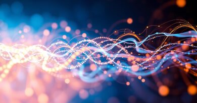 Abstrakcyjna wizualizacja ewolucji sieci neuronowej: od struktury do barwnej semantyki, symbolizująca przełom w rozumieniu języka.