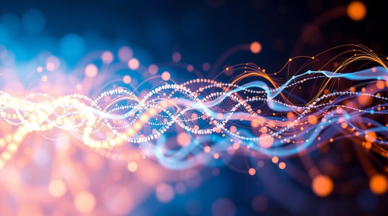 Abstrakcyjna wizualizacja ewolucji sieci neuronowej: od struktury do barwnej semantyki, symbolizująca przełom w rozumieniu języka.