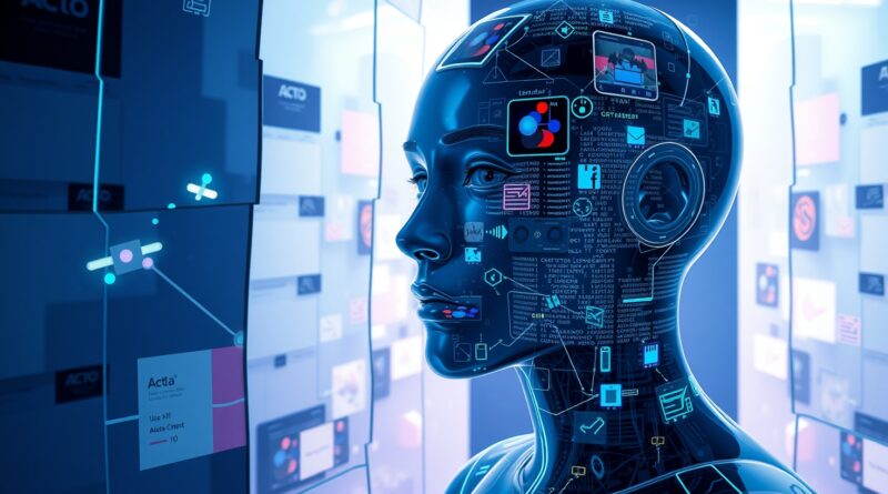 Surrealistyczna wizja: Eteryczna Alexa+ w becie, zacierająca granice obietnicy i niedoskonałości AI.