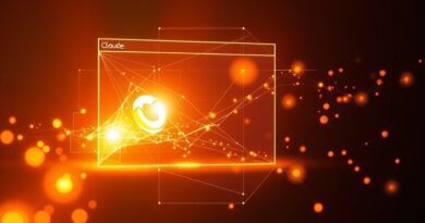 Eteryczna wizualizacja Claude AI wtopiona w interfejs Google Chrome, symbolizująca inteligentną interakcję i nowoczesny styl.