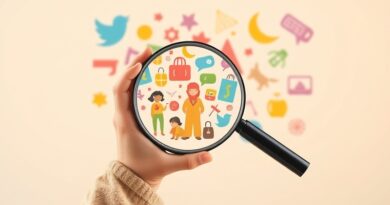 Dziecięca dłoń z lupą odkrywa świat kultur i języków. Edukacja, ciekawość i radość poznawania.