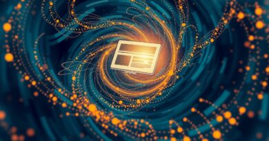 Wir danych wpływający na stronę internetową, oddający dynamikę i subtelne zagrożenie zmian w ruchu online, AI a wydawcy.