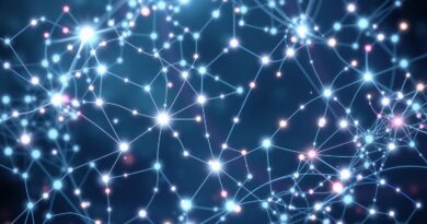 Abstrakcyjna, eteryczna sieć neuronowa przypominająca galaktykę, symbolizująca stabilizację transformatorów przez granice Lipschitza.