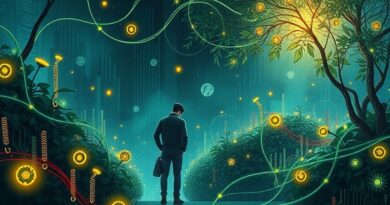 Senior developer jako ogrodnik cyfrowy, pielęgnujący kod kwitnący pośród AI-generowanych usterek.