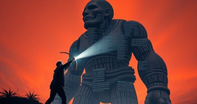 Cyfrowy Dawid walczy z bezdusznym Goliatem z wyników wyszukiwania Google. Innowacja kontra kradzież treści AI.