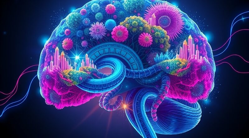 Cyfrowy mózg z neonowymi strukturami danych: Generator, Reflektor i Kurator tworzą ewolucyjny ekosystem wiedzy.