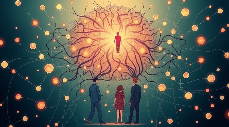 Abstrakcyjne połączenie sieci neuronowych w ludziach, symbolizujące Gemini Enterprise i wsparcie AI dla pracowników.