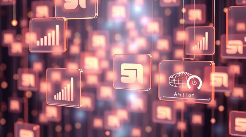 Abstrakcyjne, modularne karty danych w cyfrowej przestrzeni, przypominające witraż, symbolizują Visual Layout Gemini.