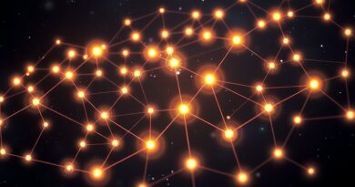 Sieć świecących węzłów przypominająca konstelacje na tle kosmosu, symbolizująca platformę Gemini i przyszłość AI.