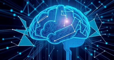 Cyfrowy mózg zbudowany z kodu, otoczony abstrakcyjnymi algorytmami, symbolizujący inteligencję MiniMax M2.