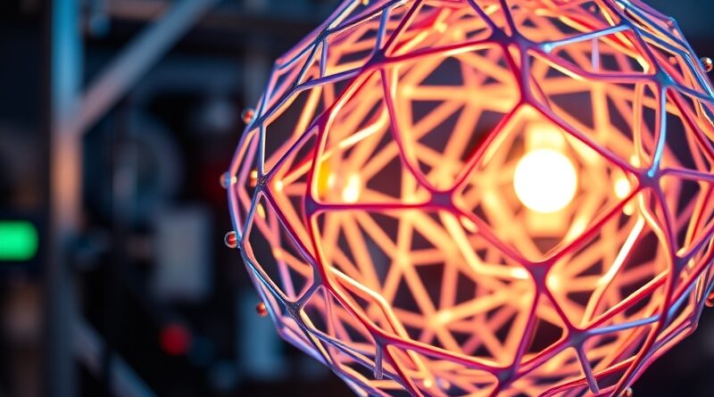 Skomplikowana, trójwymiarowa struktura drukowana 3D w laboratorium. Światło i AI zwiększają wytrzymałość materiału.