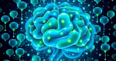 Mozaika łącząca abstrakcyjne myśli w mózg, symbolizująca współpracę i innowacje dzięki AI.