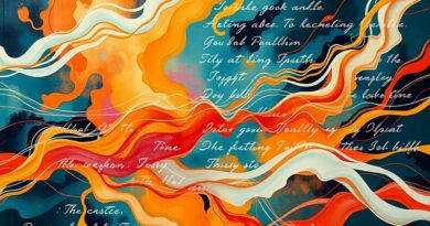 Abstrakcyjne połączenie tekstu i obrazu symbolizuje proces uczenia się AI równoważącego wagę tekstu i obrazów.