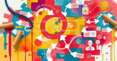 Cyfrowy Mixboard Google: wizualne idee z adnotacjami, ikonami AI i elementami edukacyjnymi.