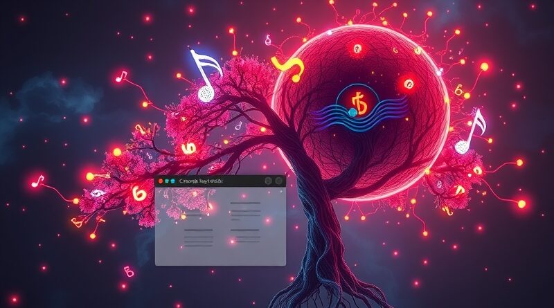 Neuronowa sieć w kształcie ucha słucha języka, symbolizując AI Speechify w Chrome.