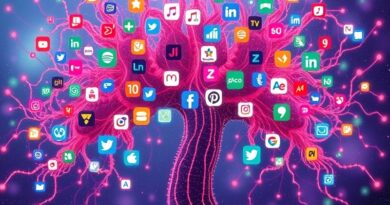 Cyfrowy ogród: Ikony aplikacji (DoorDash, Spotify, Zillow) wyrastające z sieci neuronowej. Personalizacja i automatyzacja zadań w ChatGPT.