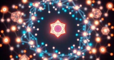 Abstrakcyjna sieć neuronowa z centralnym, pulsującym klejnotem symbolizującym Gemini i kodowe figury – Opal integruje się z Gemini.