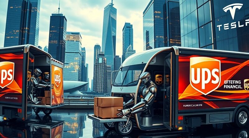 Futurystyczne miasto odbija się w robocie wyładowującym paczki UPS; wzrost Pickle Robot dzięki weteranowi Tesli.