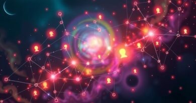 Konstelacje połączonych gwiazd tworzące sylwetki ludzi na tle mgławicy, symbolizujące zaangażowanie klienta i rozwój MoEngage.