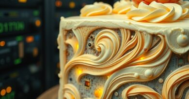 Surrealistyczny tort oliwkowy z ukrytymi obwodami i danymi, symbolizuje zbliżającą się premierę GPT-5.2 OpenAI.