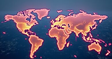 Rozkwitająca sieć neuronowa przechodząca w zróżnicowane kulturowo miasta, symbol lokalnych rozwiązań AI.