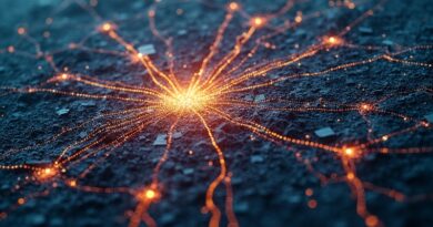 Sztuczna sieć neuronowa nakładająca się na satelitarną mapę spornego obszaru miejskiego, symbolizująca digitalizację planowania wojskowego.