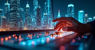 Komputer jako nocne miasto, kable-autostrady, ręka sięga. Era autonomicznych agentów.