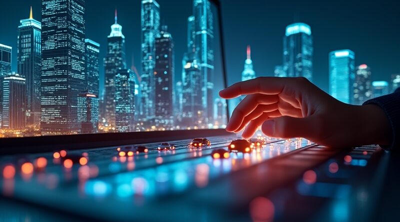 Komputer jako nocne miasto, kable-autostrady, ręka sięga. Era autonomicznych agentów.