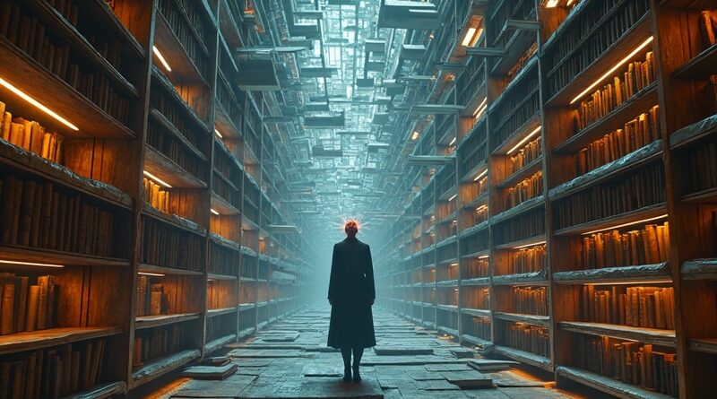 Surrealistyczna biblioteka, książki jako przestrzenne siatki tekstu PDF, AI obserwuje. LiteParse: koniec z problemami parsowania PDF.