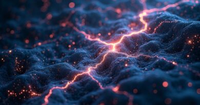 Złożona sieć neuronowa, świetliste połączenia, subtelne równania matematyczne, symbol ewolucji i obliczeniowej przewagi Mamba-3.