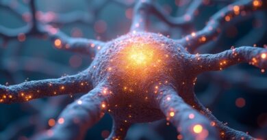 Kryształowe sieci neuronowe pulsują złotą energią, symbolizując gęstość inteligencji Nemotron-Cascade 2 od Nvidii.