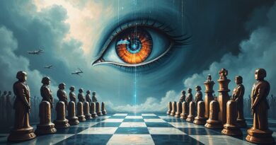 Szachowa bitwa AI: metaliczne wojska Pentagonu kontra eteryczny Anthropic pod okiem sztucznej inteligencji.