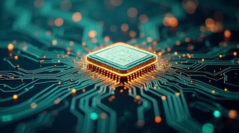 Abstrakcyjna wizja sieci neuronowej, symbolizująca optymalizację i przepływ danych w Unsloth Studio.