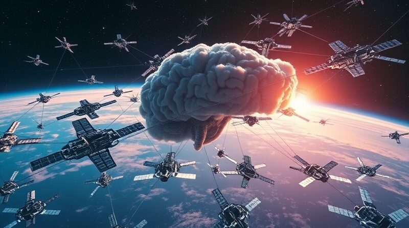Eteryczna sieć 51 tys. satelitów "chmury" Bezosa okrąża Ziemię, tworząc pozaplanetarną infrastrukturę AI.