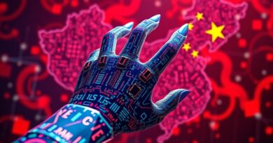 Cyfrowy pazur z obwodami sięga po mapę Chin. Technologia kontra tradycja, zarys zagrożenia.