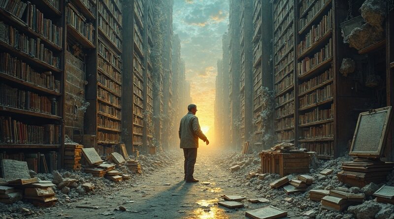 Rozpadająca się biblioteka cyfrowa i fizyczna. Utrata dostępu do wiedzy w Internecie. Groźba zniknięcia historii.