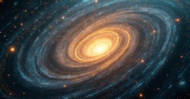 Matematyczne symbole wirują wokół złotego punktu, symbolizując przełom GPT-5.4 Pro w rozwiązywaniu problemów.