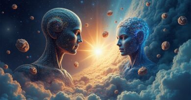 Abstrakcyjna bitwa tytanów AI: OpenAI i Anthropic grają w kosmiczne szachy o inwestycje.