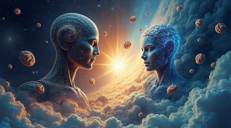 Abstrakcyjna bitwa tytanów AI: OpenAI i Anthropic grają w kosmiczne szachy o inwestycje.