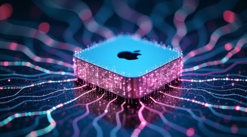 Mac mini otoczony siecią neuronową; wzrost cen, spekulacje, kryzys podażowy wśród entuzjastów AI.