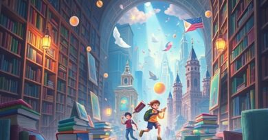 Książki ożywają w fantastycznym mieście, ilustracja wizji HarperCollins i Toonstar dla animacji.