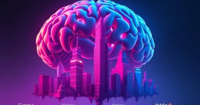 Neonowy mózg AI pochłania miasta Figma, Notion i HubSpot. SaaSpokalipsa 2026.