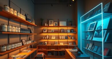 Futurystyczny butik w San Francisco, zarządzany przez AI o imieniu Luna. Minimalizm, hologram i starannie wybrane produkty.