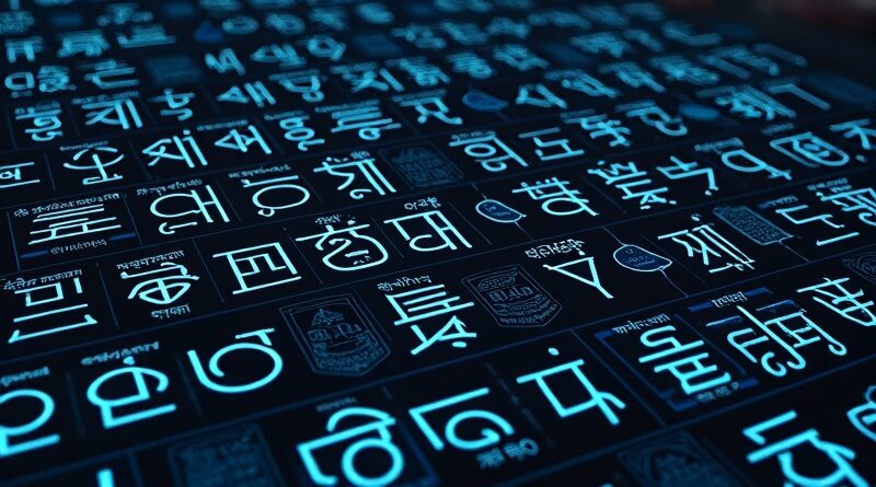 Interfejs AI tworzący obraz z tekstu: ostre, wielojęzyczne