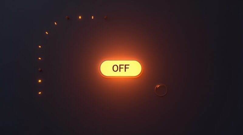 Świecący przycisk "OFF" w minimalistycznym Firefoxie. Prywatność i kontrola sztucznej inteligencji.
