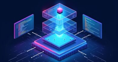 Architektura Cline SDK: cztery warstwy, strumienie danych, ikona agenta AI przy kodzie