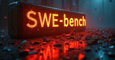 Rozbita złota tablica SWE-bench, fragmenty kodu z duplikatami, czerwone światła