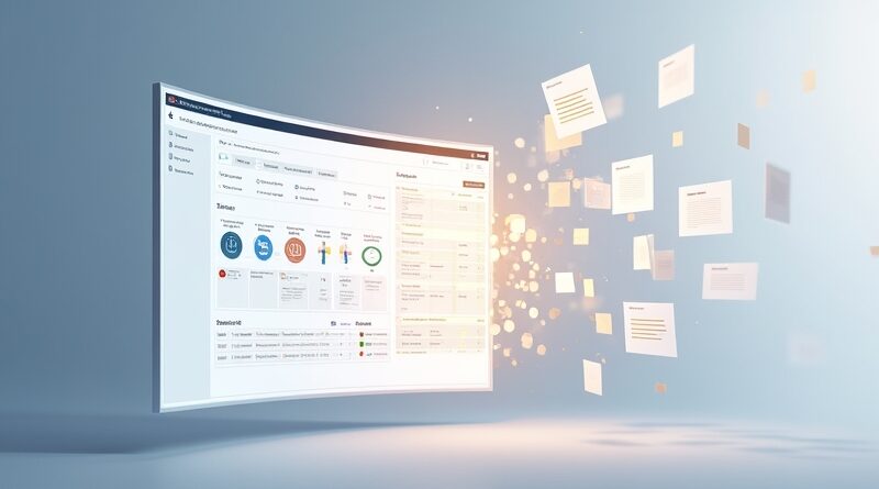 Minimalistyczny arkusz przekształca się w interaktywny panel z kartami Kanban i wykresami.